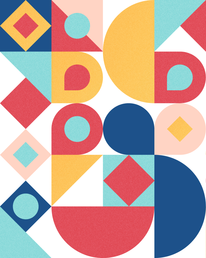 An image of a colorful geometric pattern